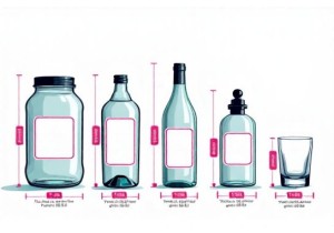 Glass Bottle Label Area Size Guide for 1-Gallon Jars & 75...