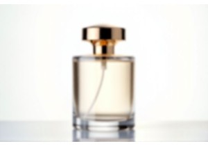 Glass Bottles with Gold Tone Metal Cap and Glass Body