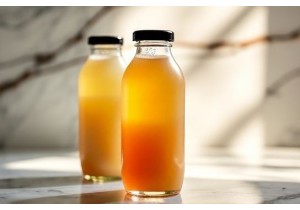 Frosted Glass Juice Bottles for Premium Cold Pressed Brands