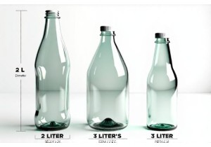 2 Liter Glass Bottle Dimensions Compared to 1 Gallon and 3 Liter Glass Jars