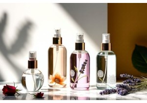 Glass Floral Water Bottles Mist Sprayers and Botanical Storage