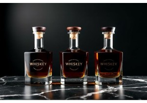 Glass Whiskey Bottles Designed for Luxury Brand Presentation
