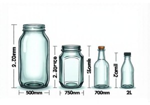 1加仑玻璃罐 Size Analysis: Cylinder, Square & Tapered Profiles