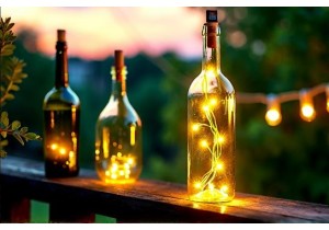 Creative Glass Bottle Lighting Ideas for Patio and Balcony