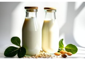 Glass Bottles for Plant Based Milk with BPA Free Glass Lid
