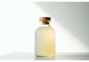 Glass Bottles with Bamboo Cap and Inner Glass Sealing Ring