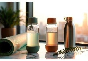 Mini Glass Water Bottles Perfect for Travel Gym and On The Go Lifestyle