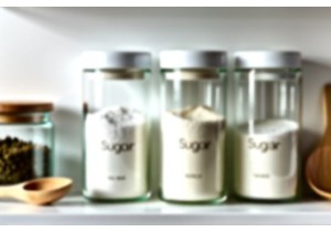 Sugar Glass Bottles Decorative and Functional Kitchen Storage