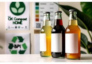 Biodegradable Labels for Glass Bottles Materials Adhesion and Compost Certification