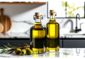 Glass Oil Bottles Elegant Pour Spouts and Secure Glass Lids