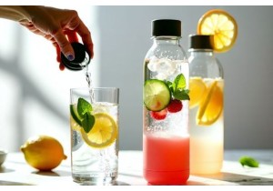 Glass Water Bottles Perfect for Sparkling Water Juice and Infused Drinks