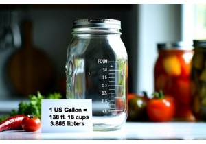 1 Gallon Glass Jar Capacity in Ounces Cups and Liters for Food Preservation