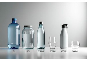 Portable Water Bottle Size Guide: 3L, 500mL, 100mL Glass Cup