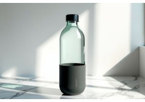 Sleek 2L Glass Water Bottles with Silicone Sleeve and Custom Branding Available