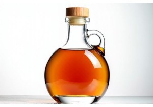 Glass Bottles for Maple Syrup with Ergonomic Handle and Lid