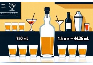 How Many Shots Fit in a 750ml Bottle Using Standard 1.5oz Pour