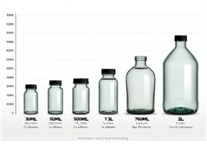50mL to 2L Glass Bottle Size Chart