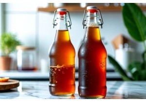 Glass Bottles for Kombucha Fermentation with Airlock Lid