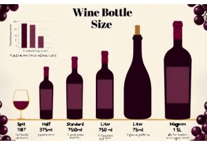 Wine Bottle Size Chart From Split to Magnum Including 750ml and 1L Options