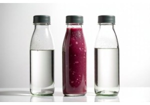 Glass Smoothie Bottles Leak Proof Lids and Dishwasher Safe Glass