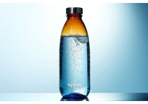 Glass Bottled Spring Water Containers with UV Protection and Seal Lids