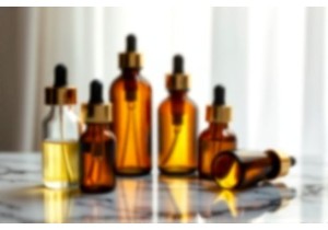 Drip Cap Glass Bottles Perfect for Juice and Essential Oils