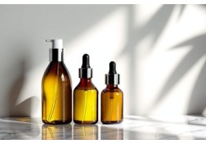 Sleek Glass Oil Bottles with Stainless Steel Pourer Inserts