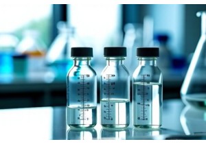 Glass Sample Bottles Sterile and Graduated for Scientific Use