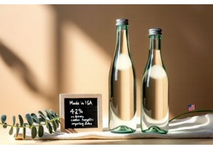 Glass Water Bottles Made in USA with Ethical Sourcing and Low Carbon Footprint