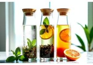 Glass Infusion Bottles For Herbs Teas and Flavor Infusions