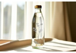 Custom Engraved Glass Water Bottles for Weddings Events and Milestone Celebrations