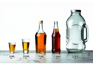 Standard Beverage Bottle Sizes From Shot Glasses to 1 Gallon Glass Jars