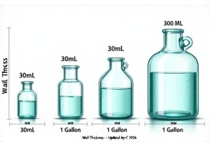 1加仑玻璃罐 Wall Thickness vs Capacity Analysis