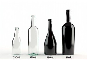 750ml Glass Bottle Size Compared to Standard Wine and Spirit Bottles