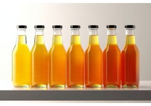 Stackable Glass Juice Bottles Optimized for Retail Display