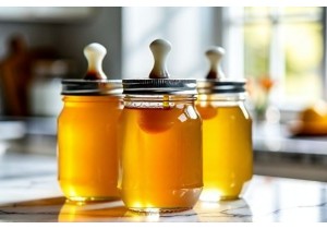Glass Honey Jars with Drip Free Spouts