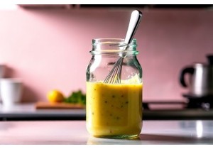 Glass Salad Dressing Jars with Whisk Insert