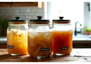 Glass Fermentation Jars with Airlock Lids