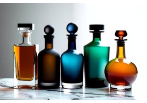 Glass Whiskey Bottles Custom Shape Color and Label Ready