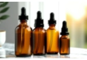 Multi-Use Amber Glass Bottles for Juice Tinctures and Oils