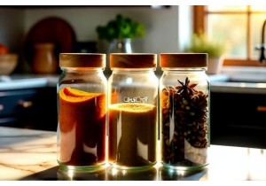Premium Glass Spice Jars with Clear Lids