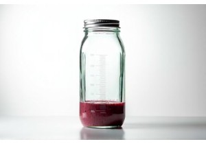 Glass Smoothie Prep Jars with Measurement Lines